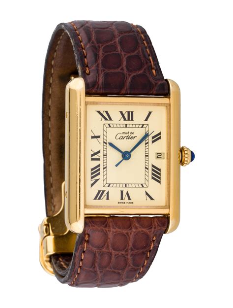 cartier must watches for sale|must de cartier watch men's.